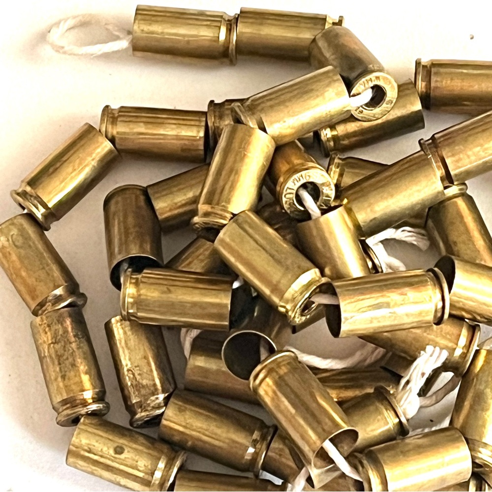 50 Brass Cylinder Tubes Casing as garland or for crafts. Sealed -won’t tarnish